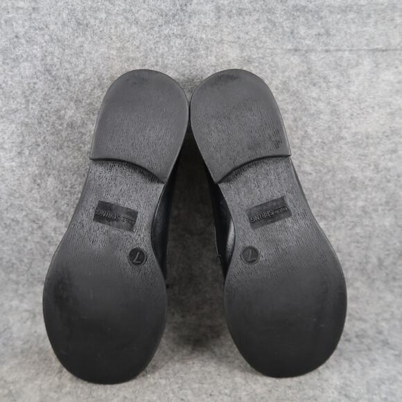 Call It Spring Shoes Womens 7 Penny Loafers Casual Classic Black Slip On Moc Toe - Picture 10 of 12